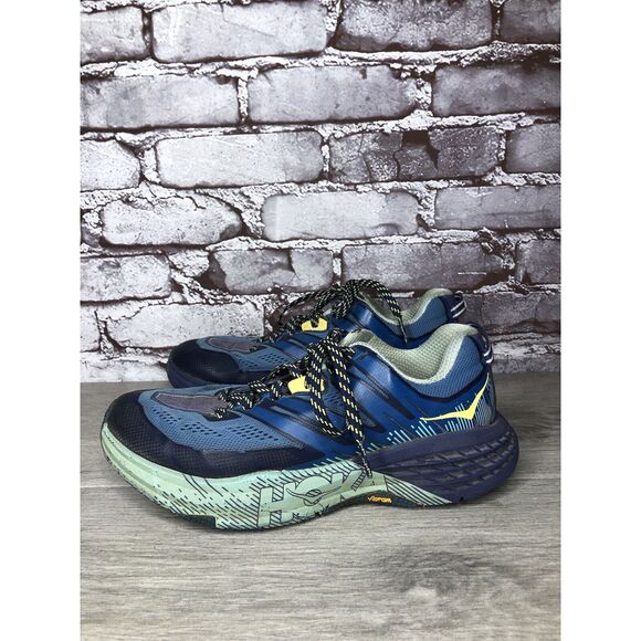Hoka One One Speedgoat 3 Blue Synthetic Sneakers Shoes Women Sz 7M US/38 2/3EU - Picture 1 of 16